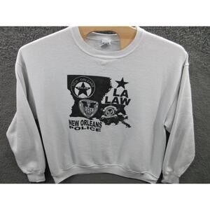 VINTAGE New Orleans LA Police Men's XL Russell Sweatshirt Charles Foti Louisiana